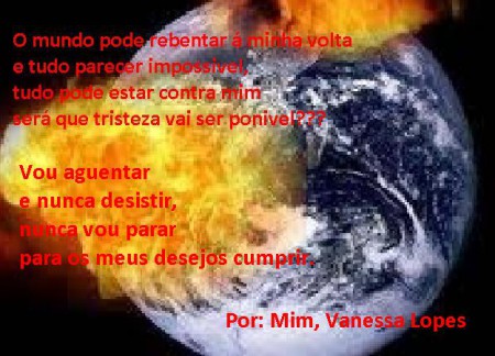 Poema: O mundo rebenta á minha volta